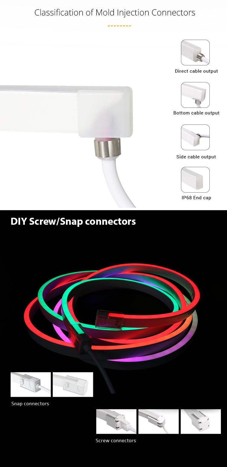 DC24V DMX LED Neon Flex Rope Light with PWM Controller