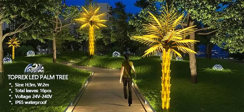 Festival Decoration Supplies Quality LED Palm Tree Lights