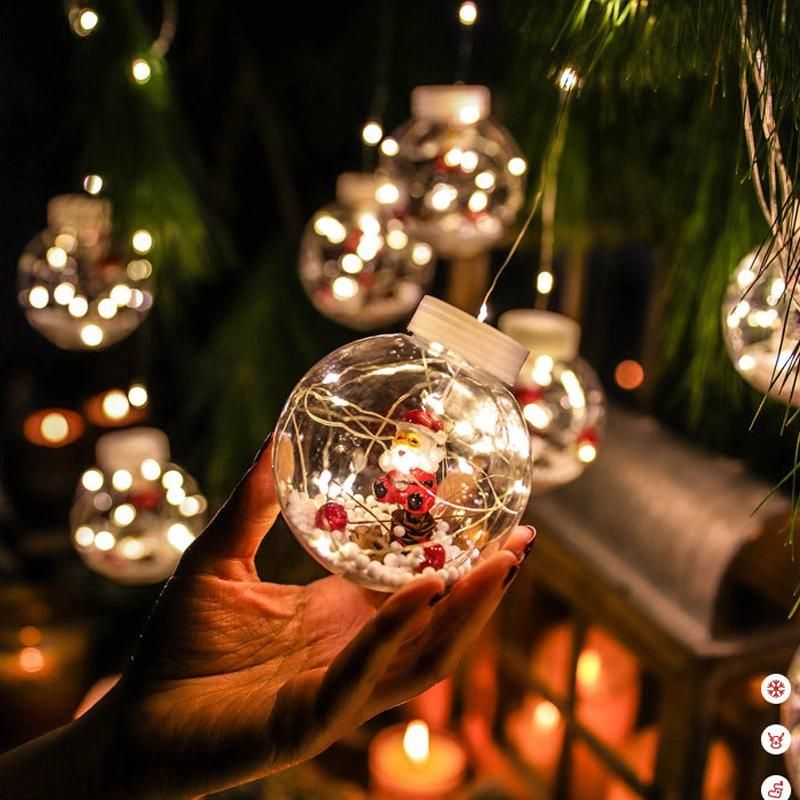 LED String Ball Light Santa Claus Christmas New Year Decortions