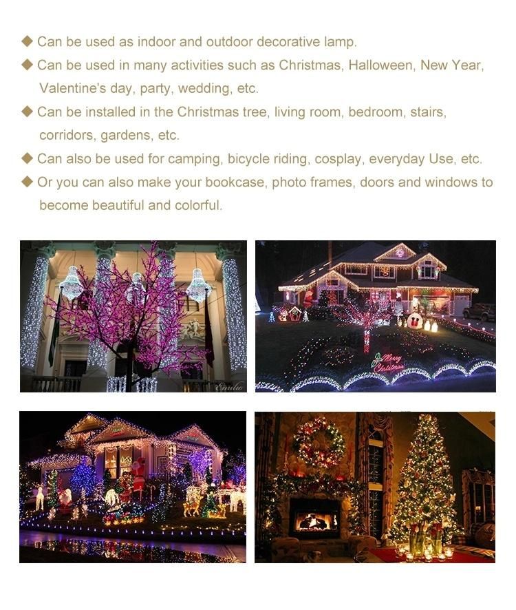 Waterproof LED Lights Ball String for Christmas Decorative Outdoor Christmas Colorful LED Mini Ball Bulb String Light