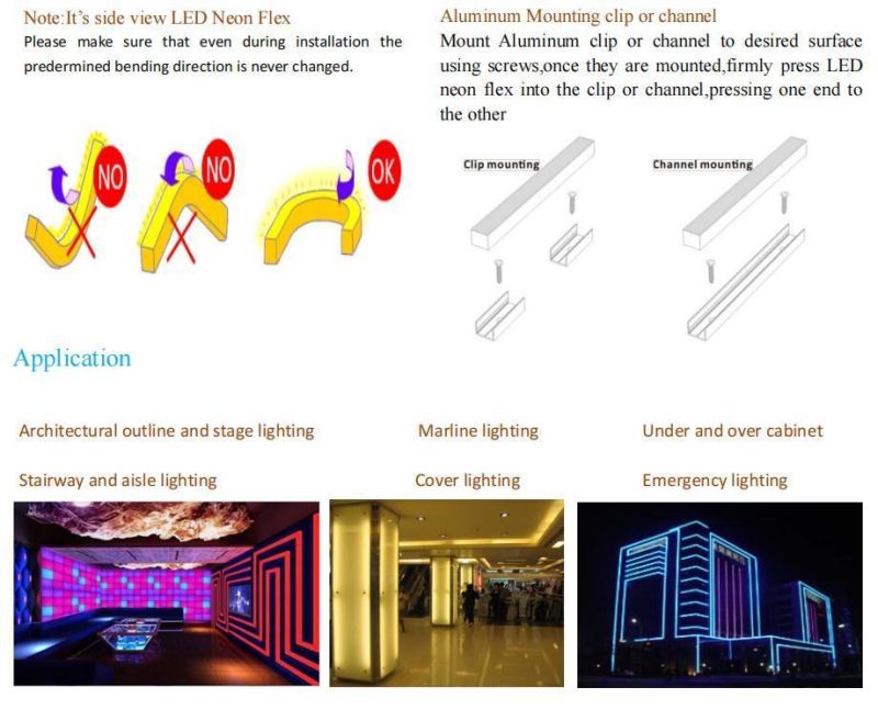 LED Neon Flex Side View CCT Adjustable 2000-6000K Dual Color Customization LED Strip Light