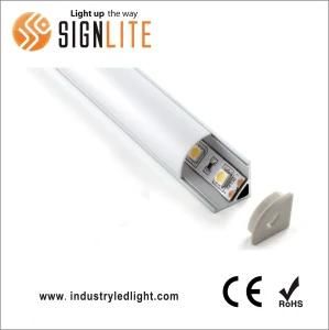 Fan Shaped Aluminum Corner LED Profile 10mm Width Strip