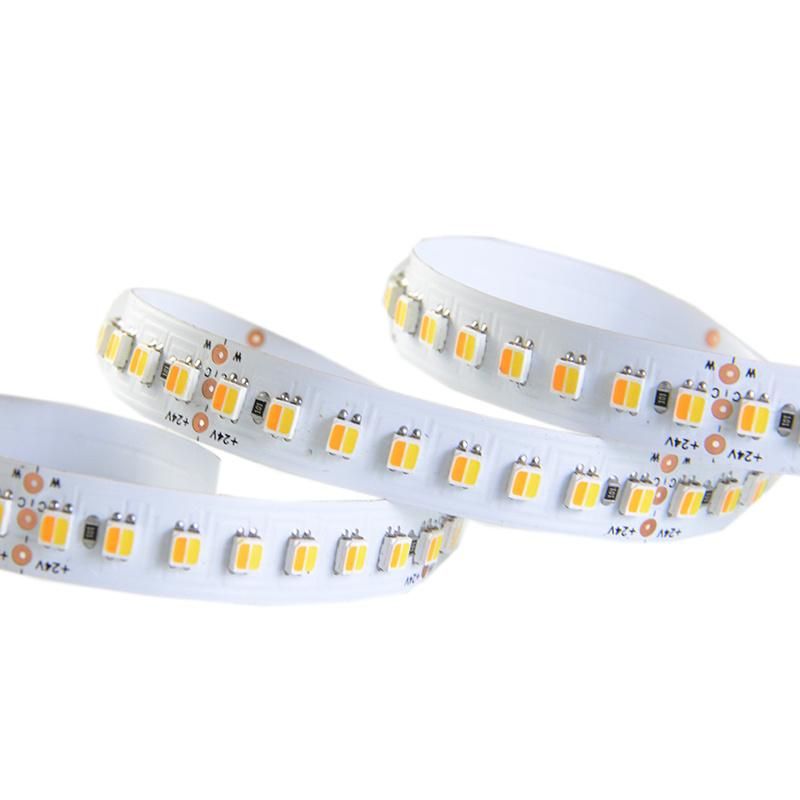 Factory Price SMD 3527 120LEDs/m CCT Adjustable LED Strip Lights with CE cetification