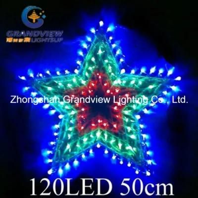 Animated 50cm Star Christmas Motif Lights