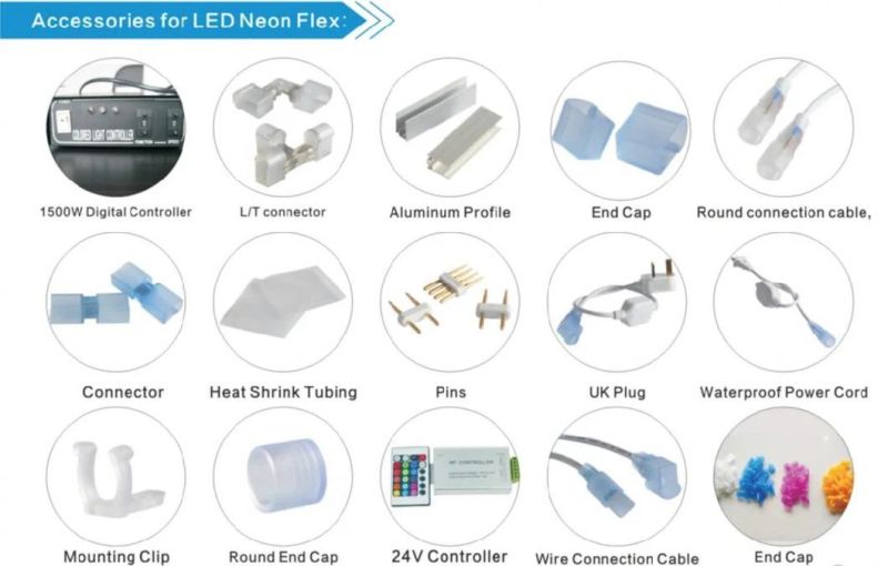 Waterproof Colorful Flex Neno Light LED Strip Light for Rooms Decoration