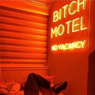 No MOQ Drop Shipping Custom Bitch Motel No Vacancy LED Neon Light Sign