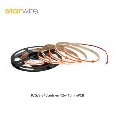 Red Single Color COB LED Strip 10mm 480LEDs/M