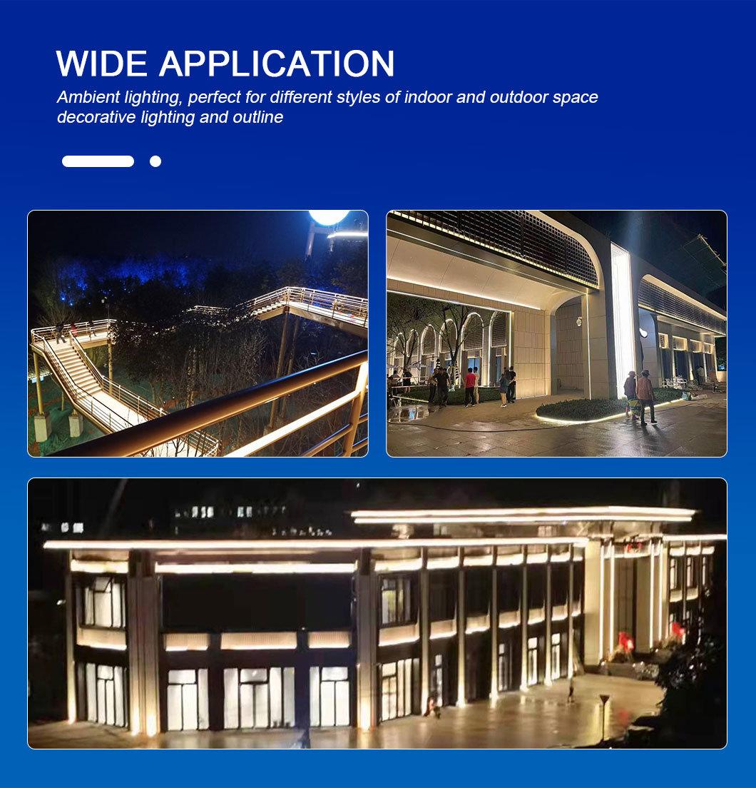 Silver-Plating Highly-Efficient Small Pressure Drop White 5000K LED Slim Neon Flex Strip
