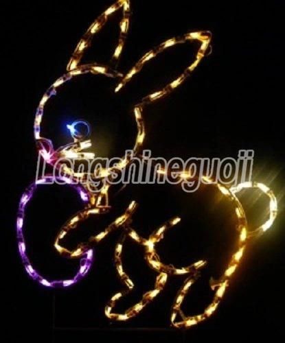 2017 LED Decorative Waterproof 2D Motif Rope Decorative Light for Easter Decoration