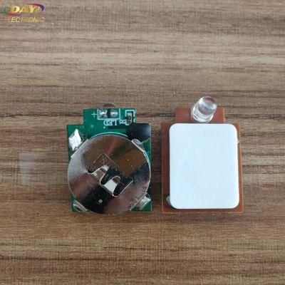 Customize Blinking Mini LED Light Switch Cr2032 Battery Holder with LED, Flashing LED Lights, Flash LED on Battery