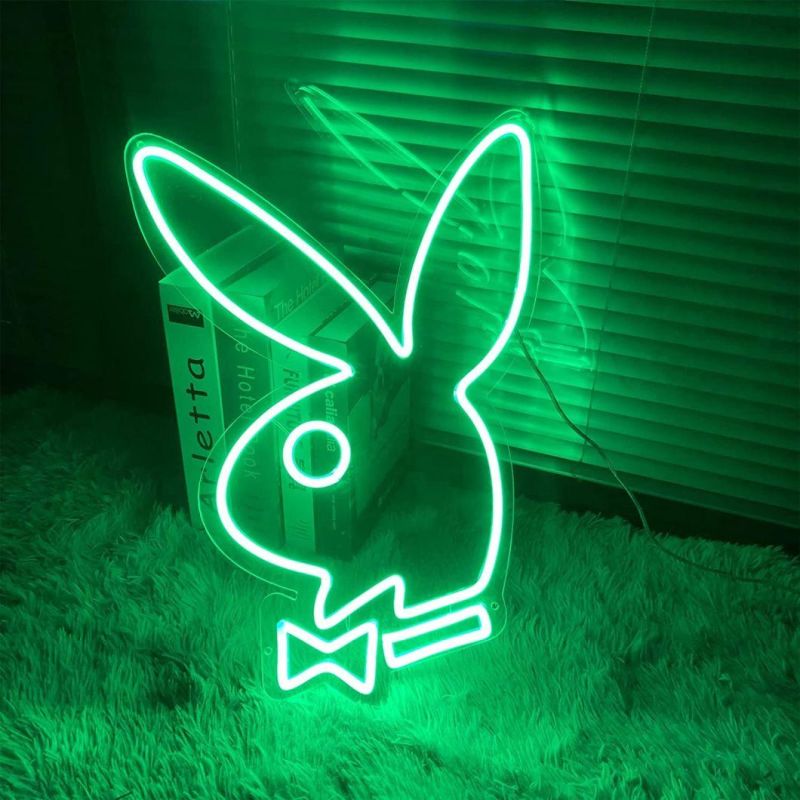 Factory Made Bunny LED Neon Sign Light Waterproof Wall Bar Living Room Decor Neon Lamp