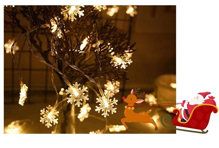 LED Snow String Lights, Fairy String Lights Waterproof, Extendable for Indoor, Outdoor, Wedding Party, Christmas Tree, Garden Decoration