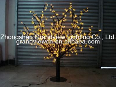 Small Yellow LED Cherry Tree Lights for Decoration Christmas Outdoor Street