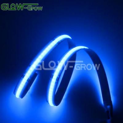 Blue 480 LEDs/M Flexible COB Glow Bendable Tape Light LED Strip Lights for Christmas Home Decoration