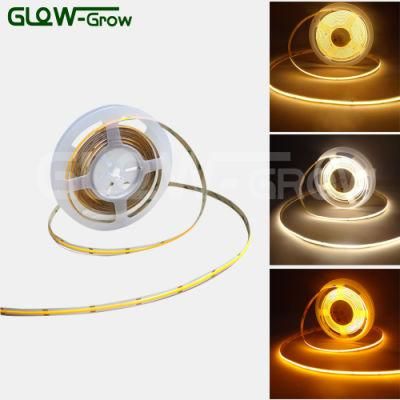 No Hot Spots Bendable Continuous Tape COB Strip Light for Bar Decoration