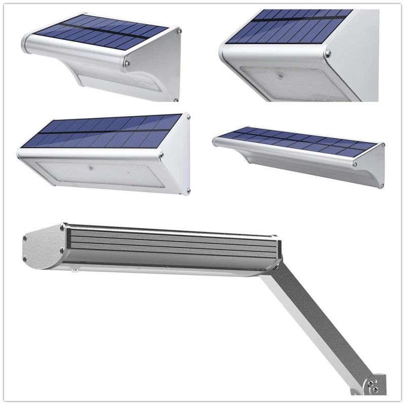 IP66 Waterproof Warm Bright Solar Wall Light with Motion Sensor for Yard Pathway