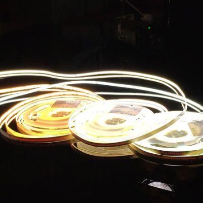 Without Light Spot COB LED Strip 24VDC 320LEDs/M Dimmable White LED Light Strip Flip Chip Fcob LED Strip