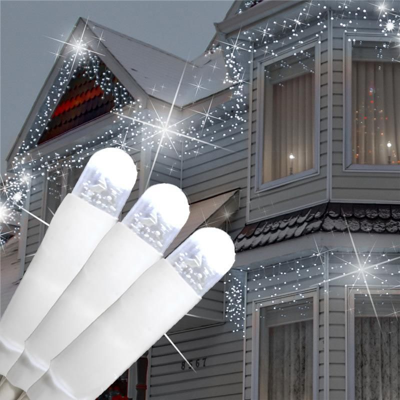 High Quality Rubber Cable OEM LED Christmas Icicle Light