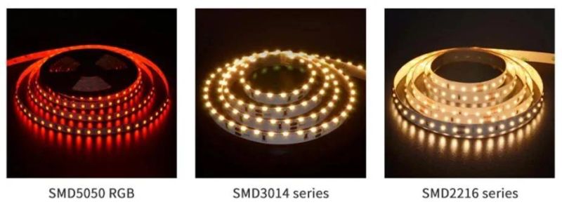 High Bright 12W/M SMD2835 LED Strip 60LEDs/M IP20 IP65 IP68