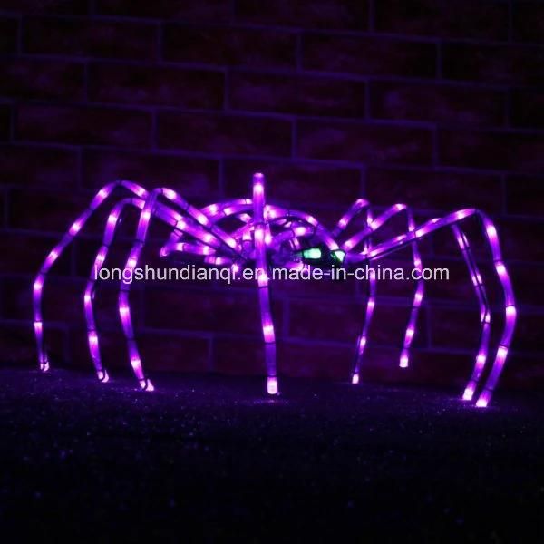 LED Decorative Pink Bat Spider PVC Holiday Light for Halloween Decoration