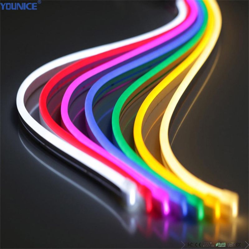 DC12V 1LED Per Cut Green Color LED Flexible Silicone Tube LED Neon Strip