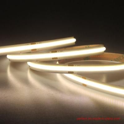 China Supplier High Quality Fob COB DC 24V 10W 480LEDs IP67 LED Strip Light