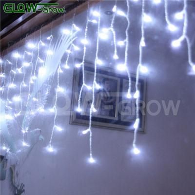 5.0m*0.7m Waterproof Cool White LED Fairy Light String Light Icicle Light Christmas Holiday Festival Garden Decoration