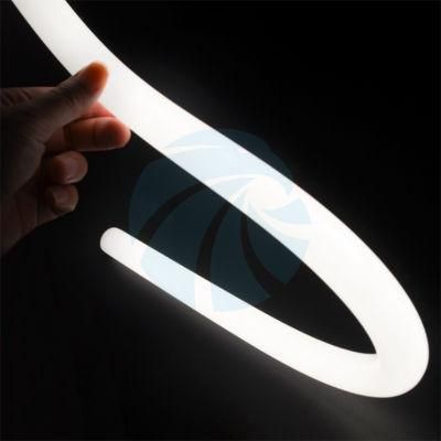 CE / RoHS / UL Listed 22mm / 25mm / 30mm / 40mm 24V DC 360 Degree Emitting Silicone Round LED Neon Lamp