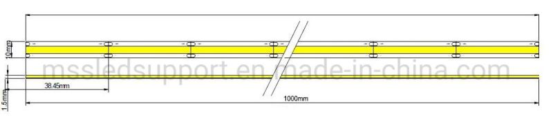 180 Degree Big View Angle High Bright COB 24V 3000K 4000K 6000K Flexible LED Strip Light