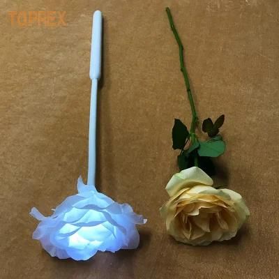 Wedding Decoration LED Light Christmas Handheld Promotion Gift Rose Flower