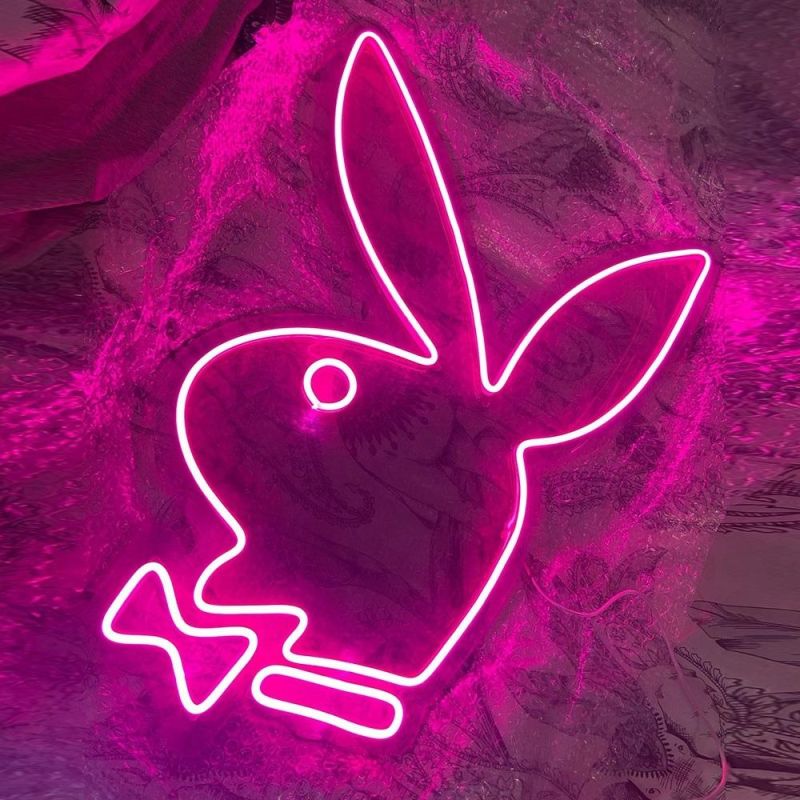 Factory Made Bunny LED Neon Sign Light Waterproof Wall Bar Living Room Decor Neon Lamp