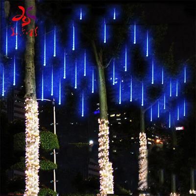 Waterproof Solar LED Meteor Shower Light Outdoor Christmas Meteor Tree Lights for Party Decor