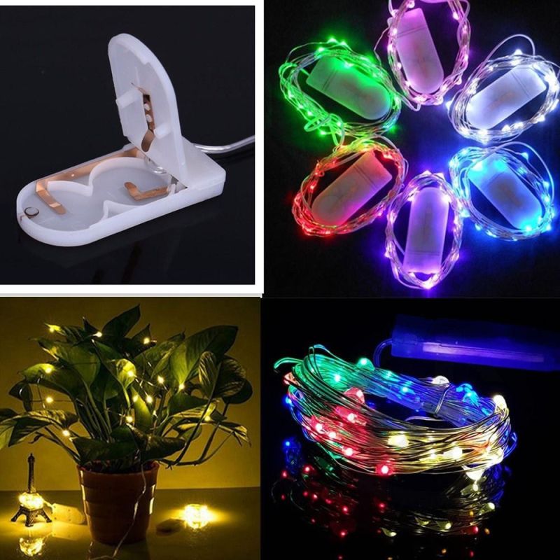 7.2FT 20 LEDs White Firefly Lights Copper Wire Starry String Light