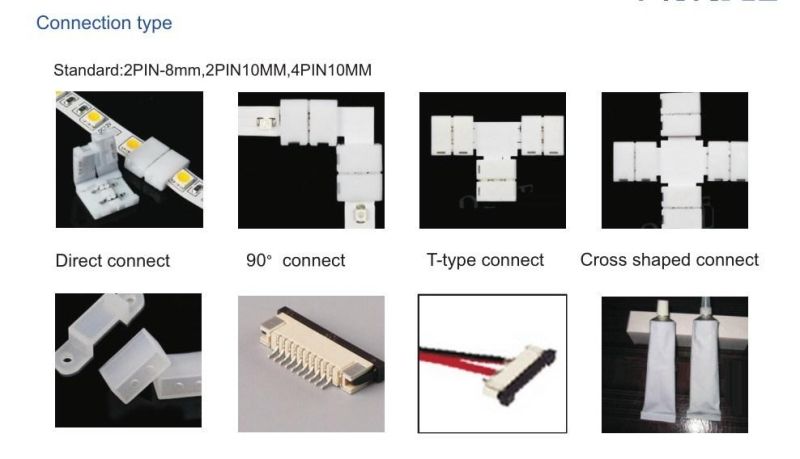 14.4W DC24V 10mm Width 60LEDs/M SMD5630 LED Flexible Tape Light Strip