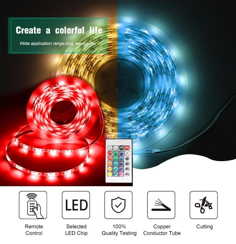 APP Smart RGB Colorful Flexible LED Light Tape Lights