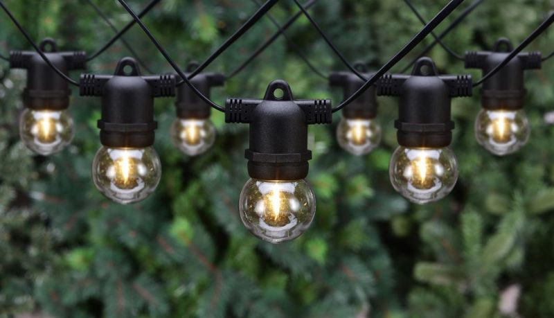 110V-240V LED Filament Bulb Globe Cafe Patio String Light