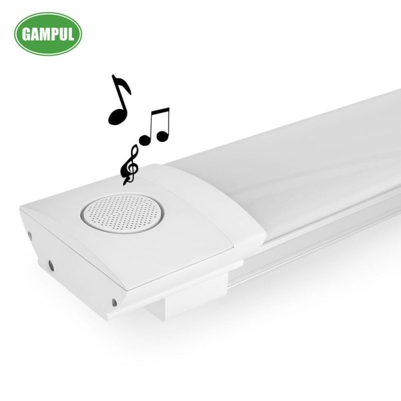 Aluminum Profile LED Linear Pendant Light with Bluetooth Speaker Shop Light