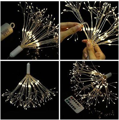 Warm White LED Firework Light for Christmas Home Garden Party Holiday Decoration