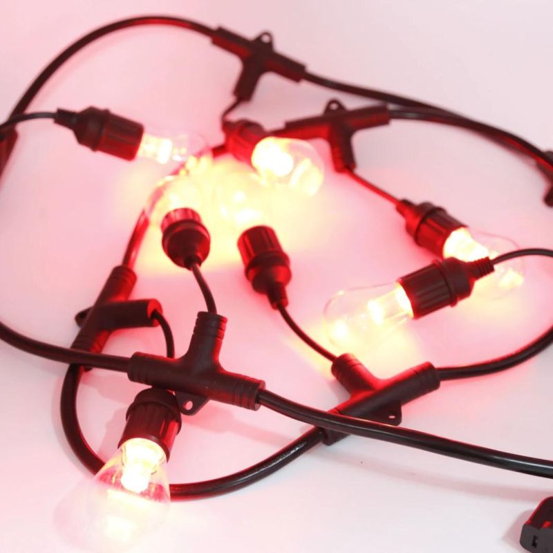 LED String Lighting Strands with S14 Bulb String Lights Colour Changed