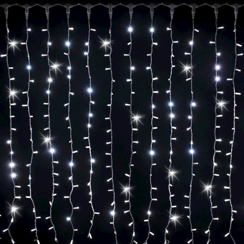 High Quality OEM IP65 Waterproof 220V Wedding Decorative Project Decorations Christmas LED Curtain Light