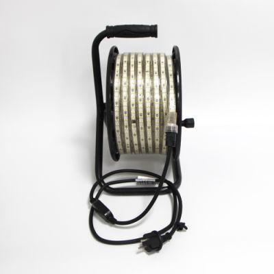 220V/230V High Brightness 1500lm/M 2835-180 Portable Reel LED Strip 3000K