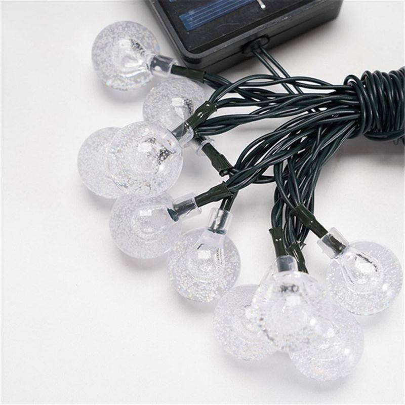 Outdoor String Lights Dual Powered Holiday Time Christmas Light