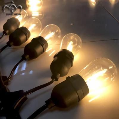Christmas Decorations on Houses Fairy Light Tree E27 Sockets Belt Cable Connectable LED Patio Outdoor String Globe Lights