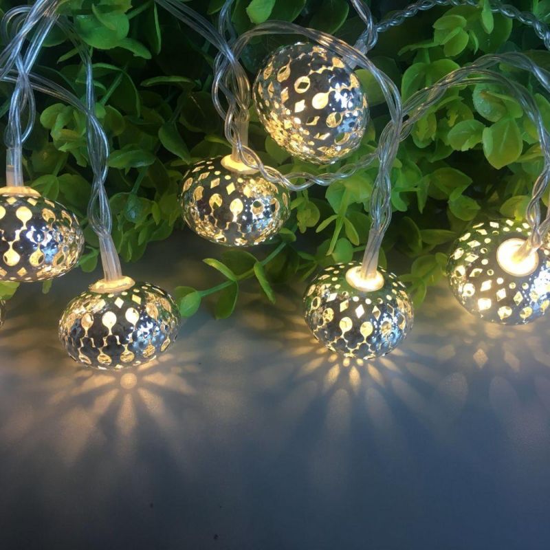 10 Silver Maroq Battery Operated LED Fairy Lights