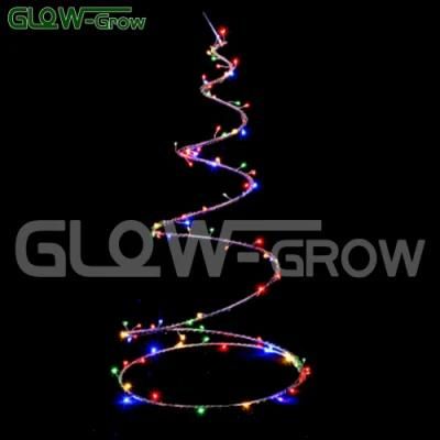 Multicolor Copper Wire LED Fairy String Light Metal Christmas Tree Decoration for Home Holiday Garden Party Event Decora