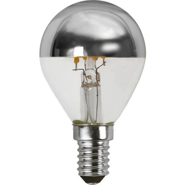 LED Lamp E14 P45 Top Coated Silver