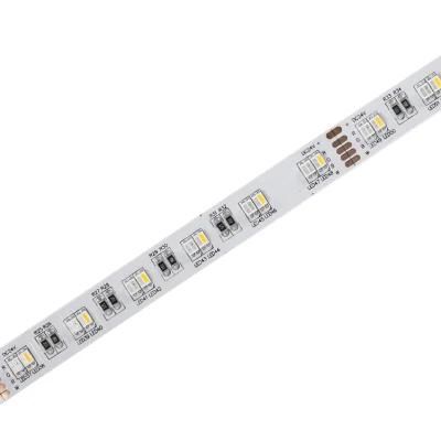 High Brightness SMD 3527 24V 120LEDs/m CCT RGB+wAdjustable LED Strip Lights with CE RoHS cetification