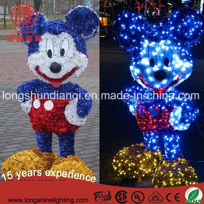 LED 3D Bear Christmas Motif Light Outdoor Decoration