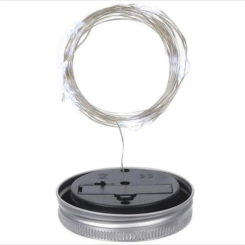 P-095winductive Solar Energy LED Strip Yard Decor Maison Jar Light