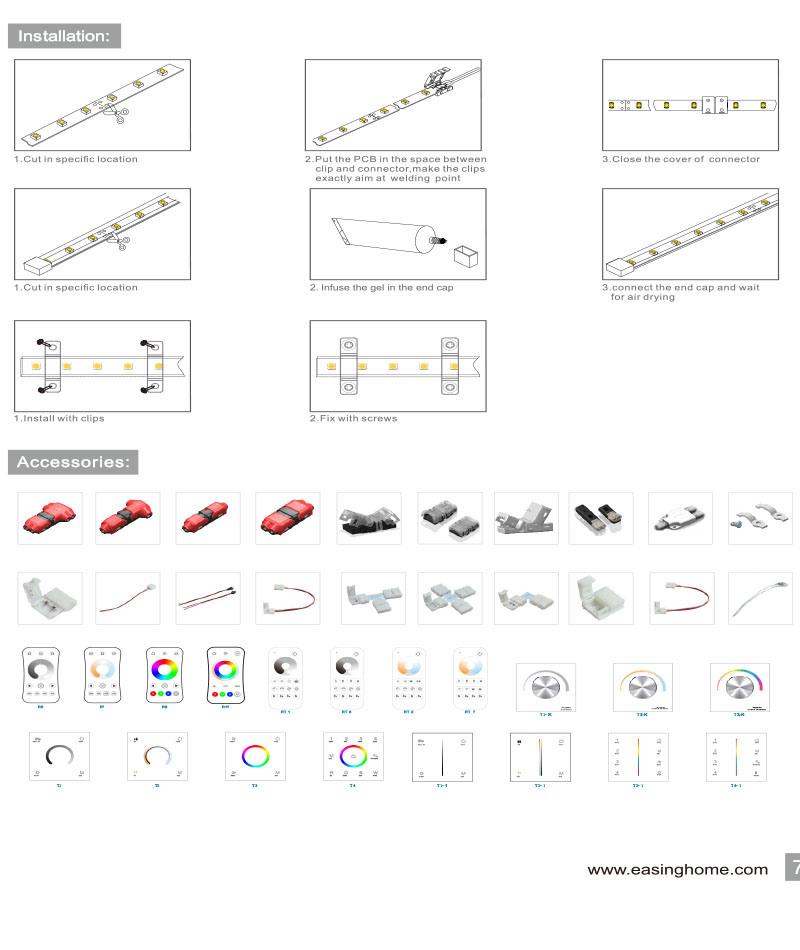 Flexible LED Strip SMD2110 280LEDs/M LED Strip Light Long Life High Brightness